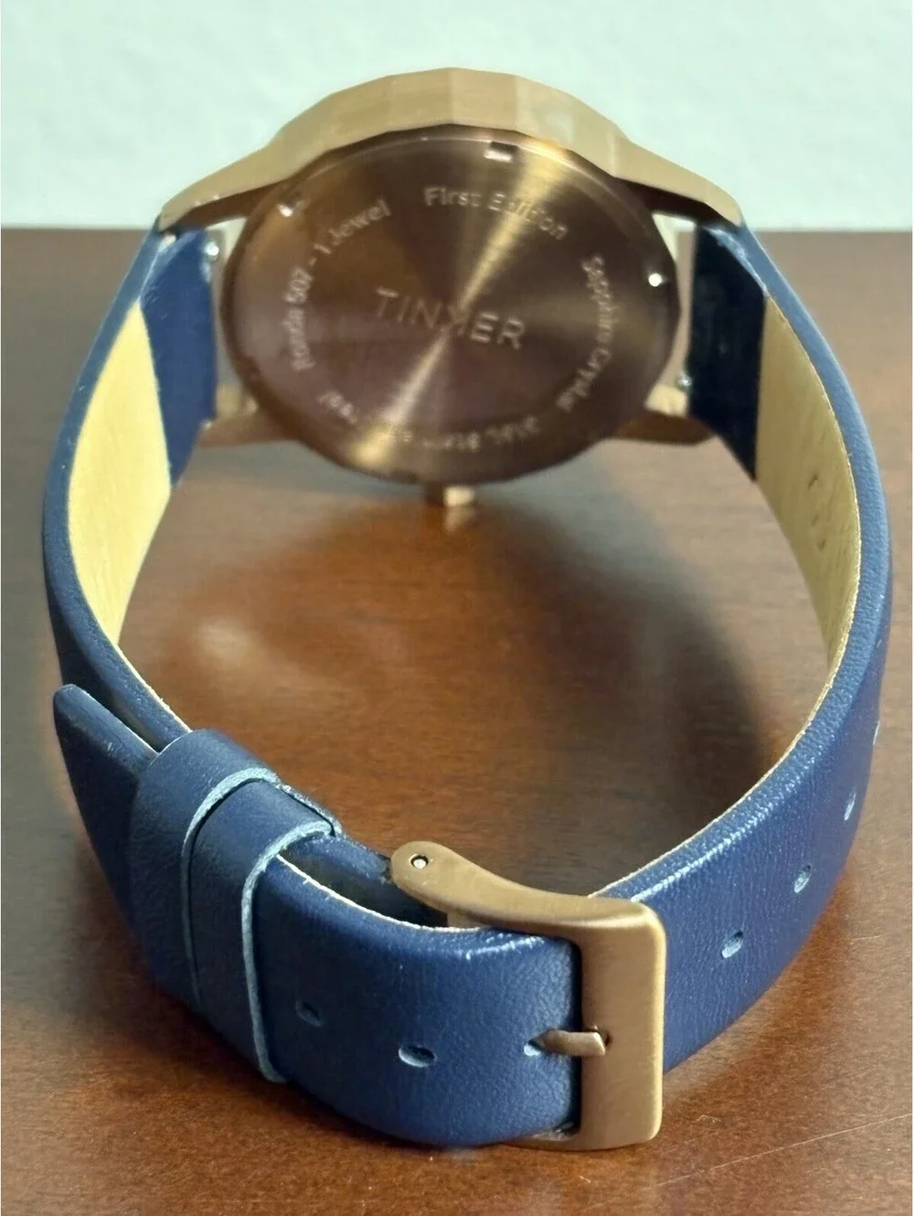 Tinker Watch First Edition Ronda 507 Swiss Movt Sapphire Crystal Copper 34mm